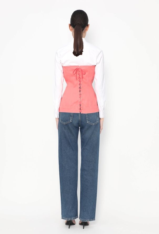 Jean Paul Gaultier Rare S/S 1989 Lace-Up Corset Top - 4