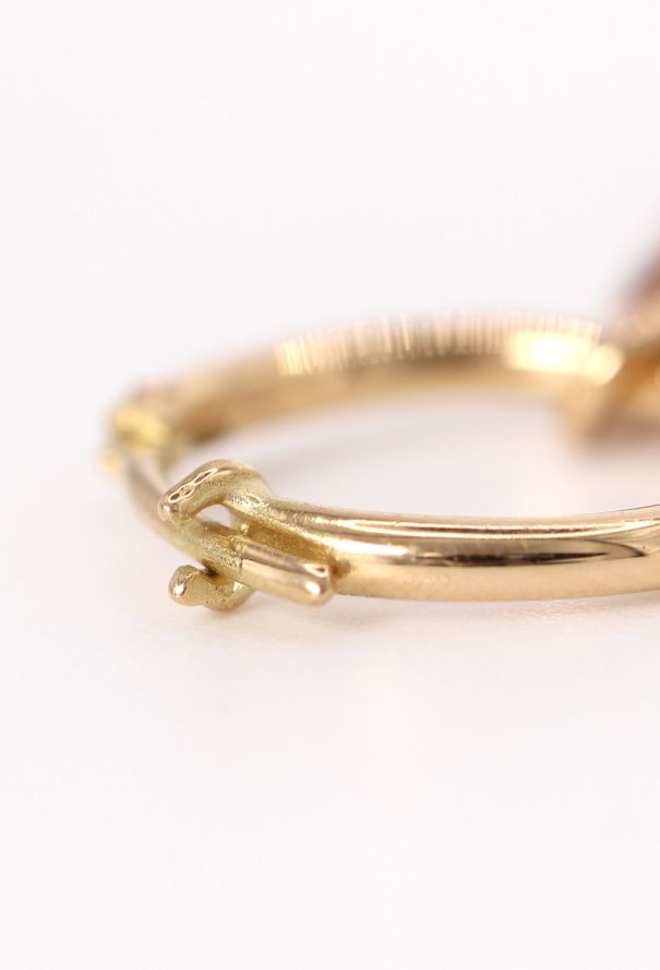 Modern Fine Jewelry 18k Yellow Gold & Madeira Citrine Earrings - 6