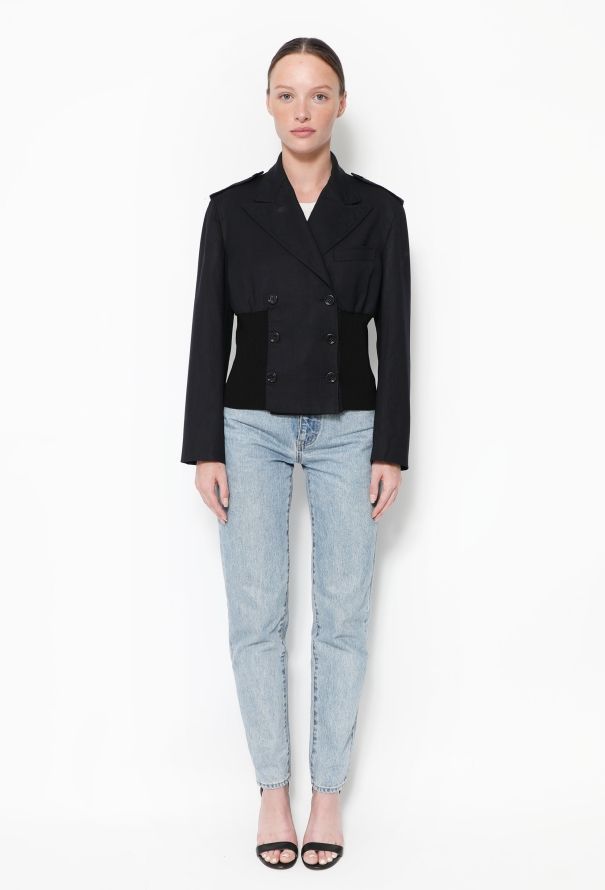 Dolce & Gabbana Early 2000s Ribbed Blazer - 2