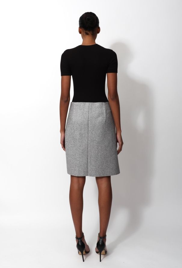Céline Felt Wrap Skirt - 3
