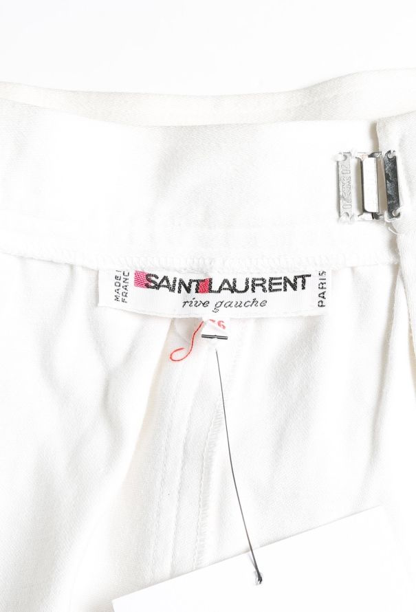 Saint Laurent S/S 1979 Cotton Pocket Skirt - 6