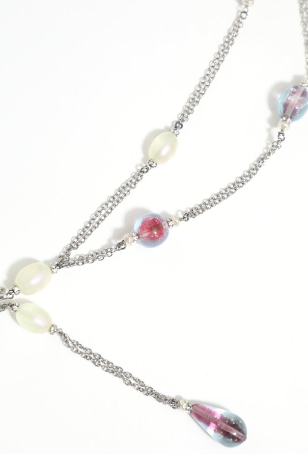 Chanel 1998 Holographic Fantasy Charm Chainlink Belt - 2