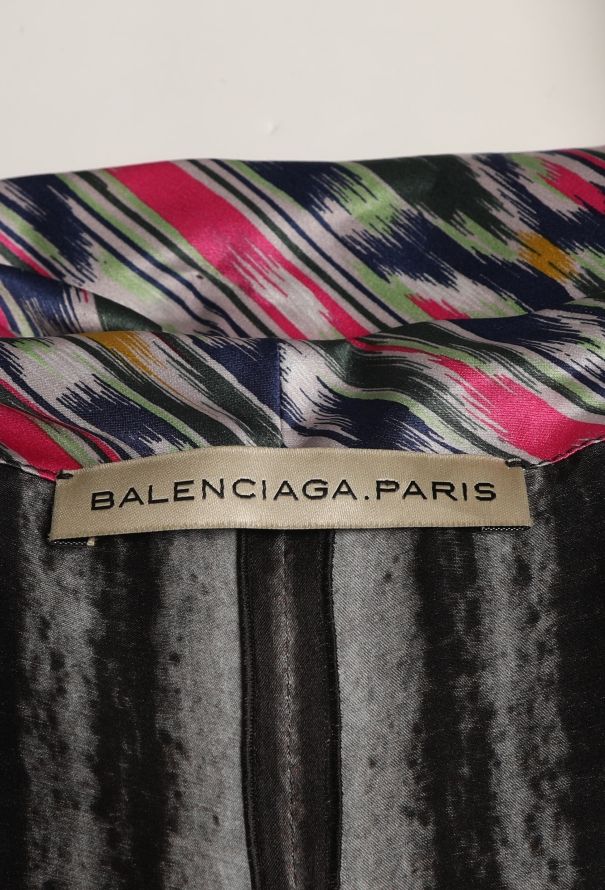 Balenciaga F/W 2007 Off-Shoulder Ikat Dress - 7