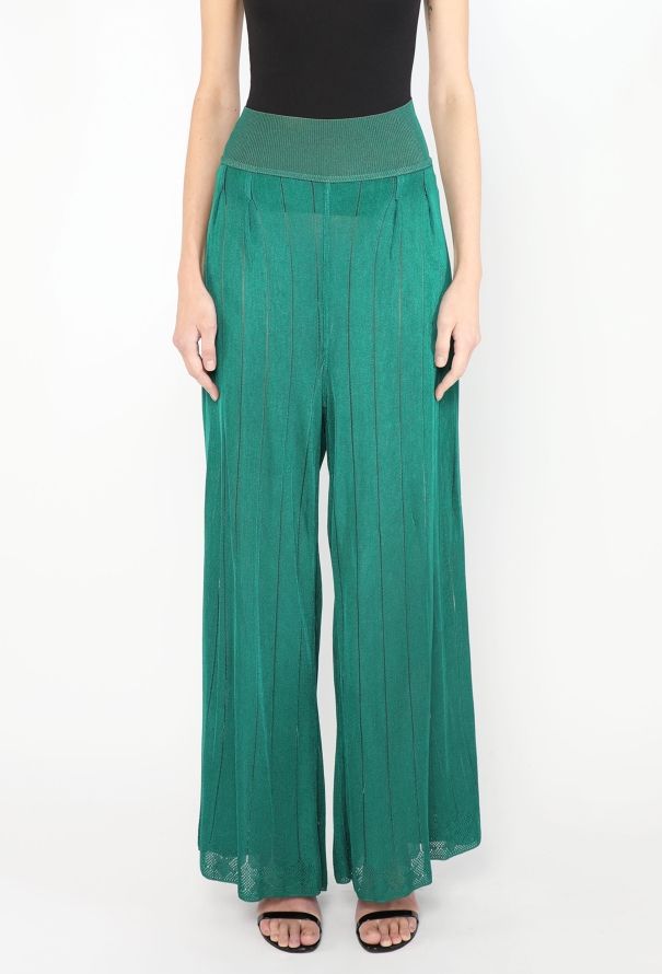 Alaïa S/S 1990 Ribbed Palazzo Pants - 4