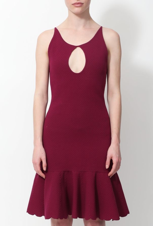 Saint Laurent S/S 2012 Cut-Out Flared Knit Dress - 2