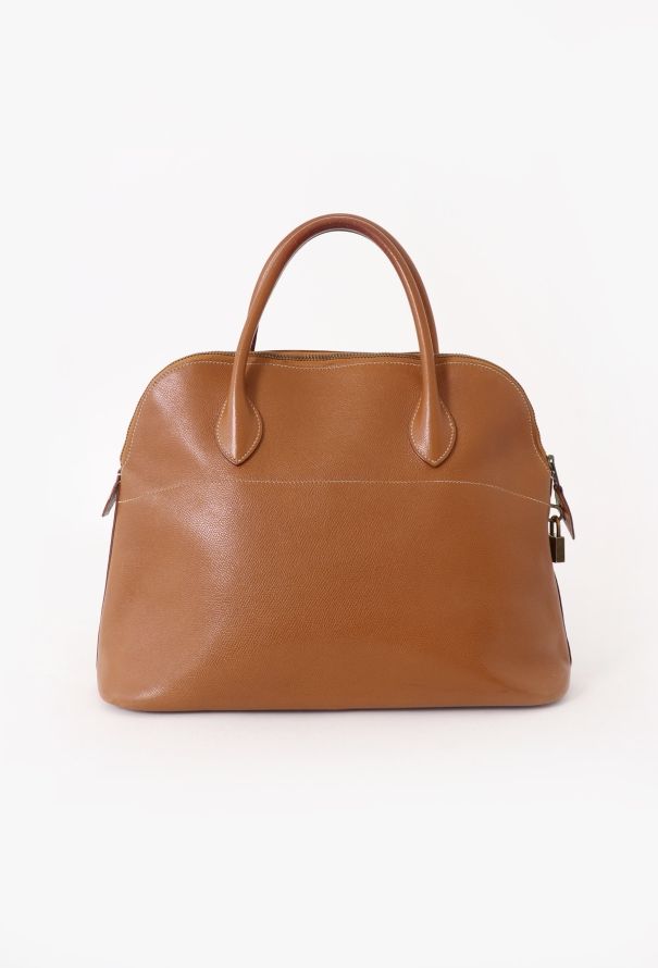 Hermès Gold Smooth Grain Calfskin Bolide 35 - 3