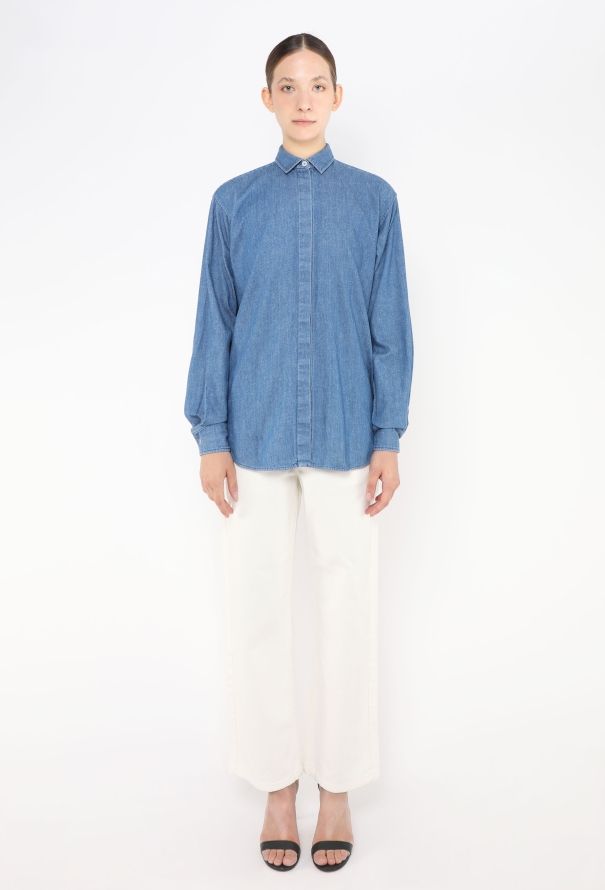 Céline Classic Denim Tunic Shirt - 2