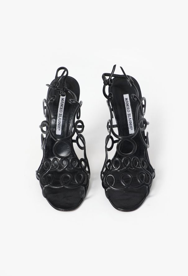 Manolo Blahnik Vintage Gori Cage Sandals - 2