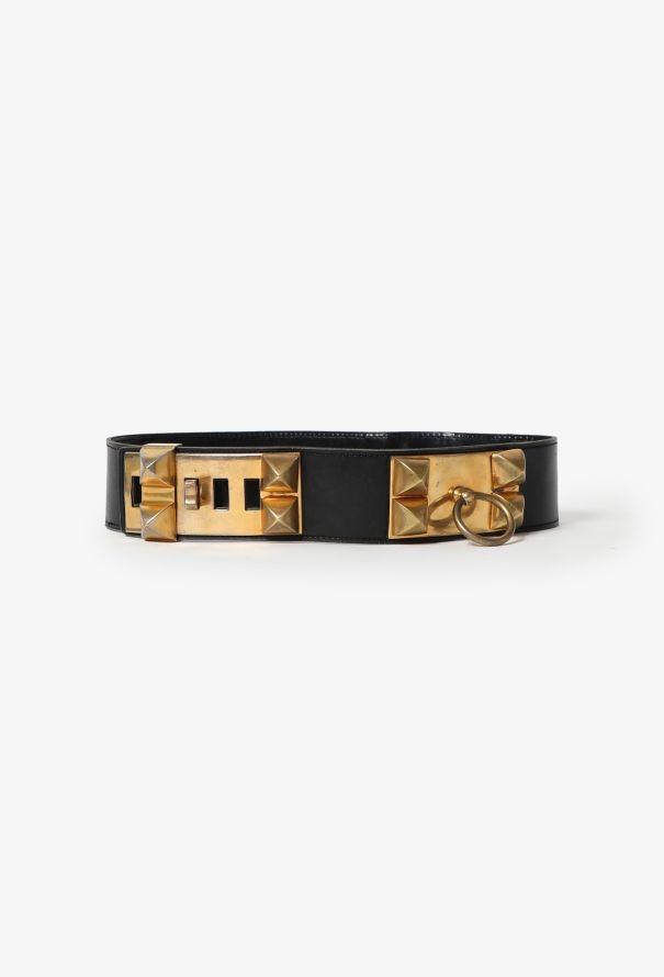 Hermès 1947 Box 'Collier de Chien' Belt - 1