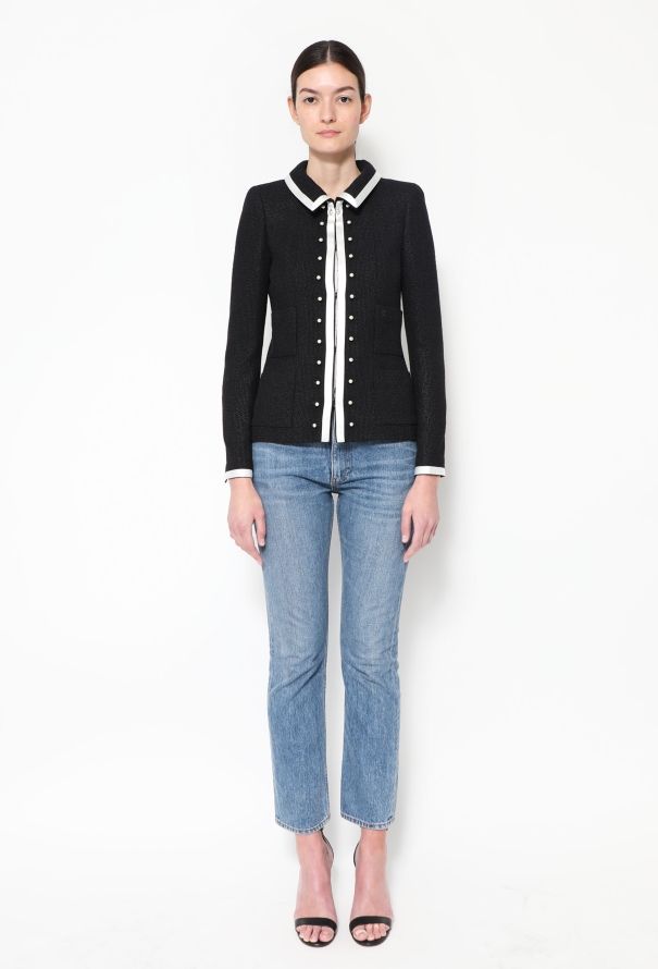 Chanel 2004 Bouclé Silk Trim Ensemble - 6