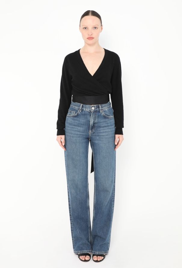 Chanel Vintage Cashmere Wrap Sweater - 2