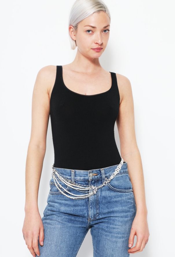 Chanel S/S 2020 Embellished Pearl 'CC' Belt - 3