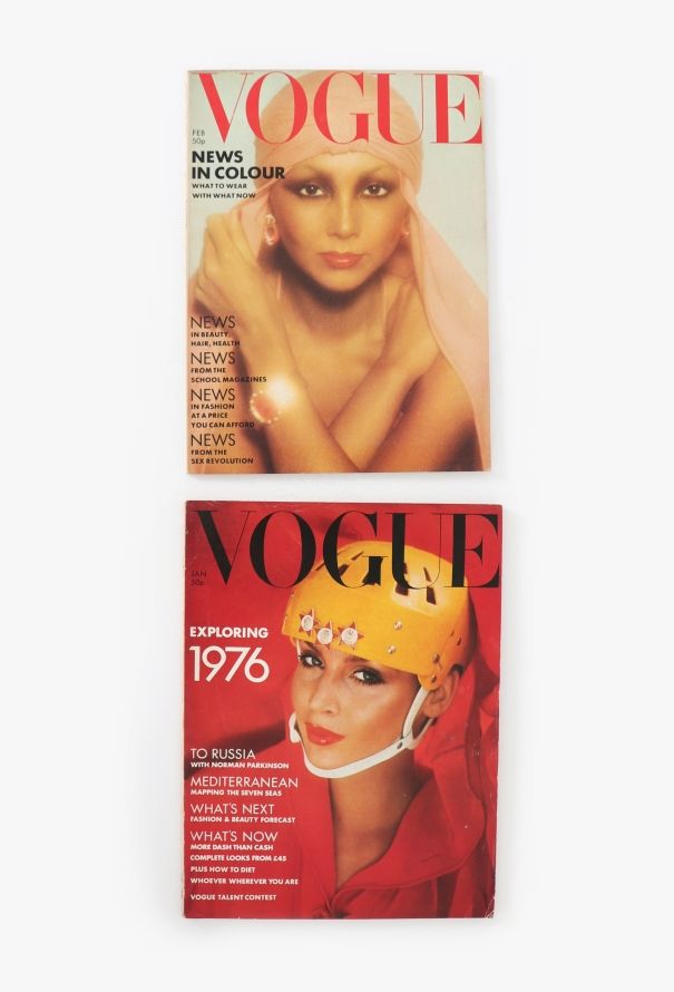 VOGUE UK 1976 David Bailey & Parkinson Cover Set - 1