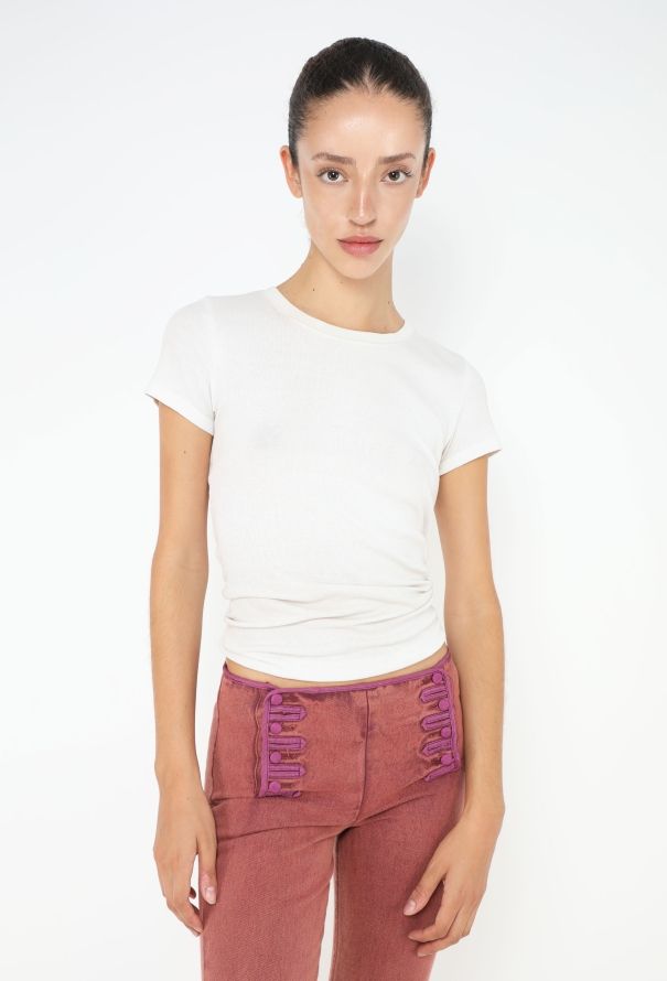 Chloé F/W 2002 Embroidered Sailor Jeans - 3