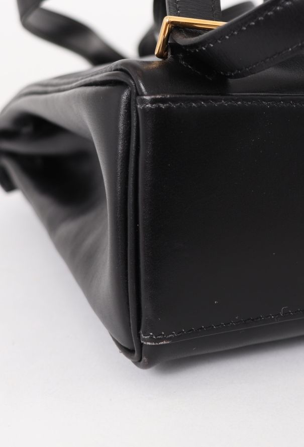 Hermès Vintage Black Box Kelly Ado 20 Backpack - 9