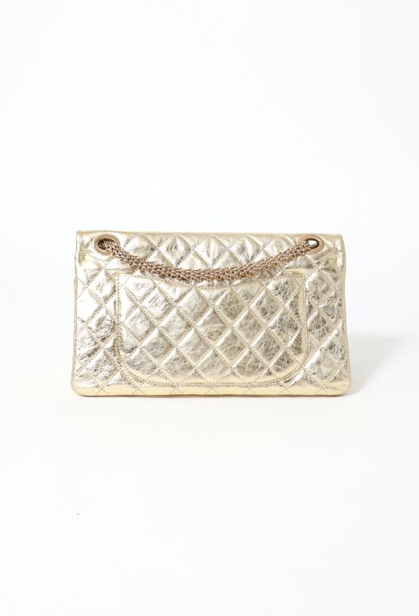 Chanel Gold Metallic 2.55 Maxi Flap Bag – Circa 2008–2009 - 4