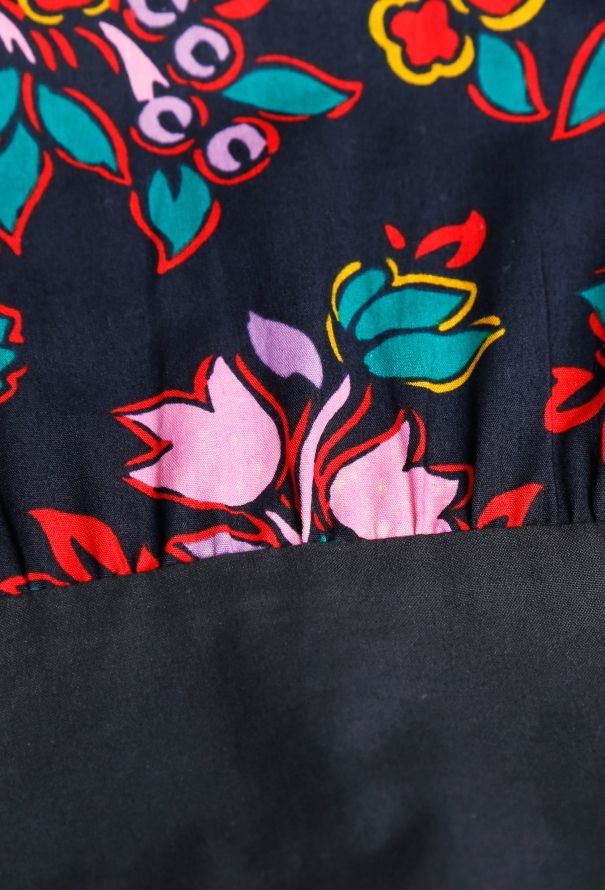 Saint Laurent S/S 1983 Floral Printed Dress - 11