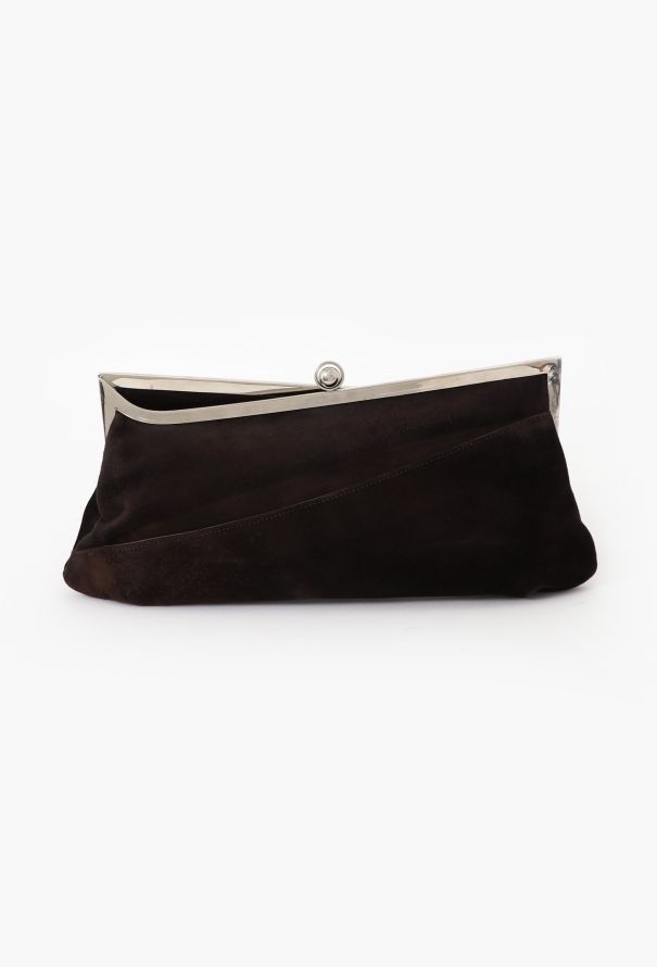 Cesare Puccini Suede Clutch - 1