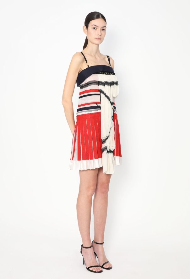 Balenciaga F/W 2007 Tiered Silk Bustier Dress - 4