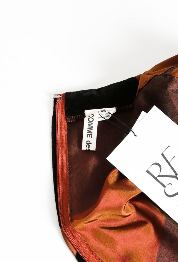 Comme des Garçons 2022 Velvet Floral Taffeta Dress - 4