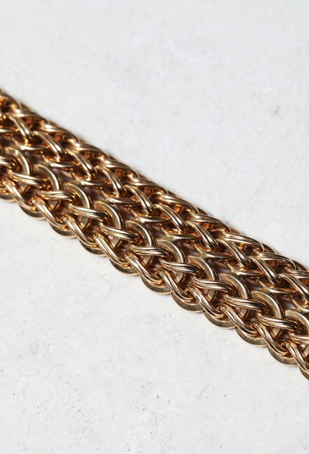 Vintage Fine Jewelry 18k Gold Layered Chainlink Bracelet - 4