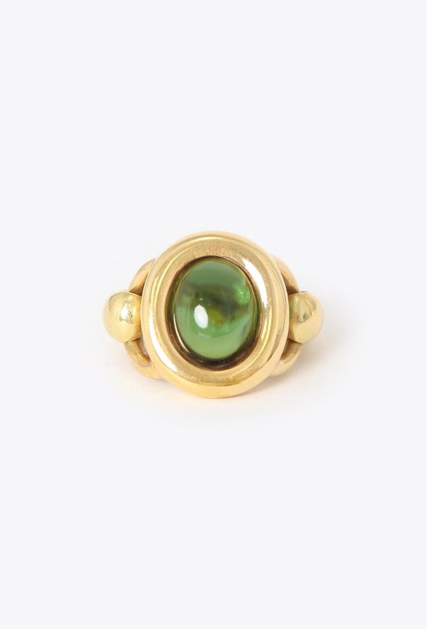 Vintage Fine Jewelry Poiray 18K Yellow Gold & Peridot Ring - 1