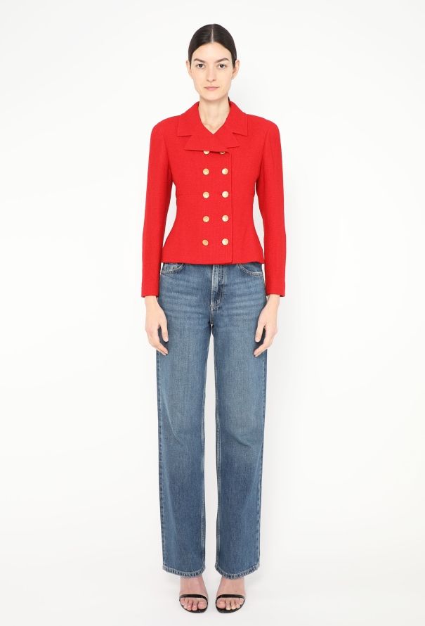 Chanel 1998 Tweed Clover Blazer - 4