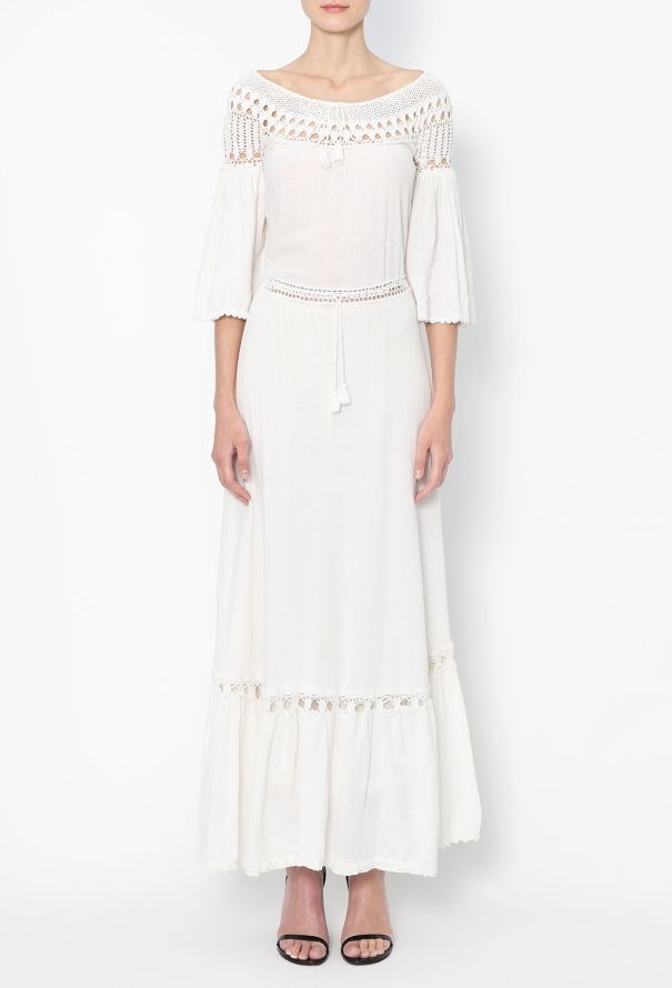 Crochet Cotton Maxi Dress - 3