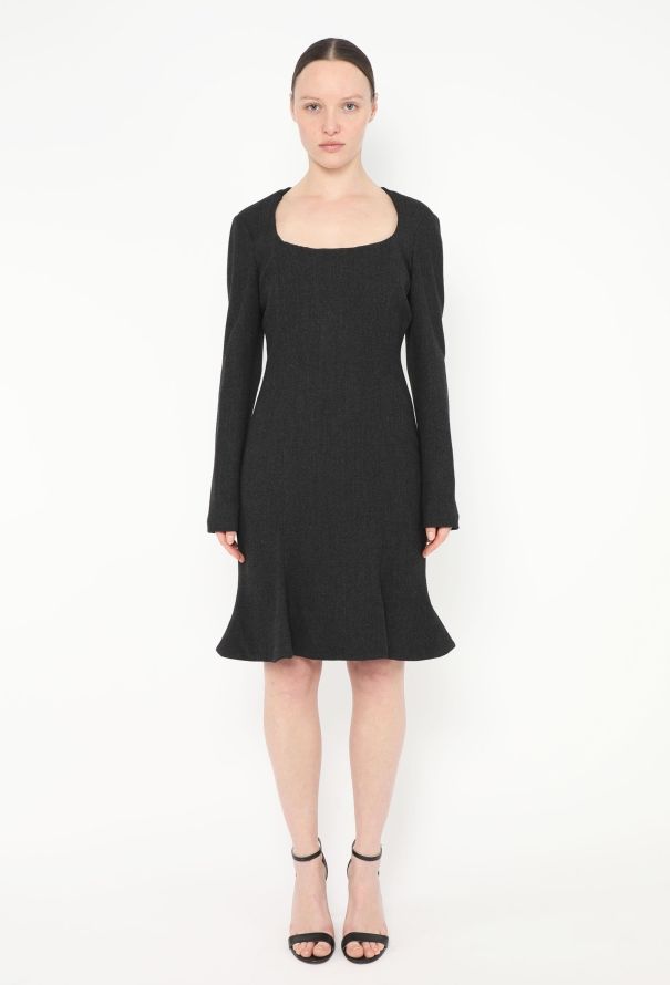 Vivienne Westwood F/W 1994 Fluted Fur Collar Dress - 5