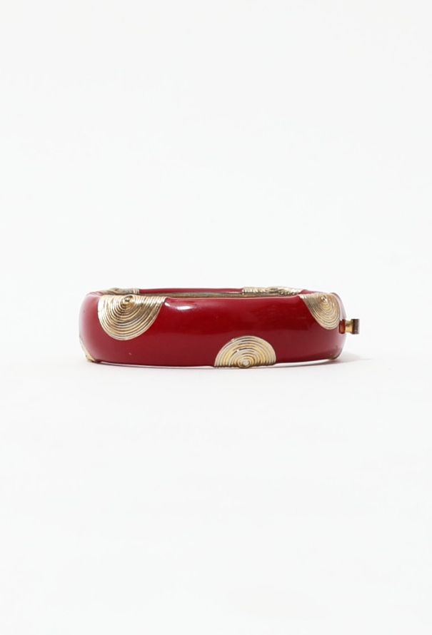 Balenciaga Vintage Resin Bangle Bracelet - 5