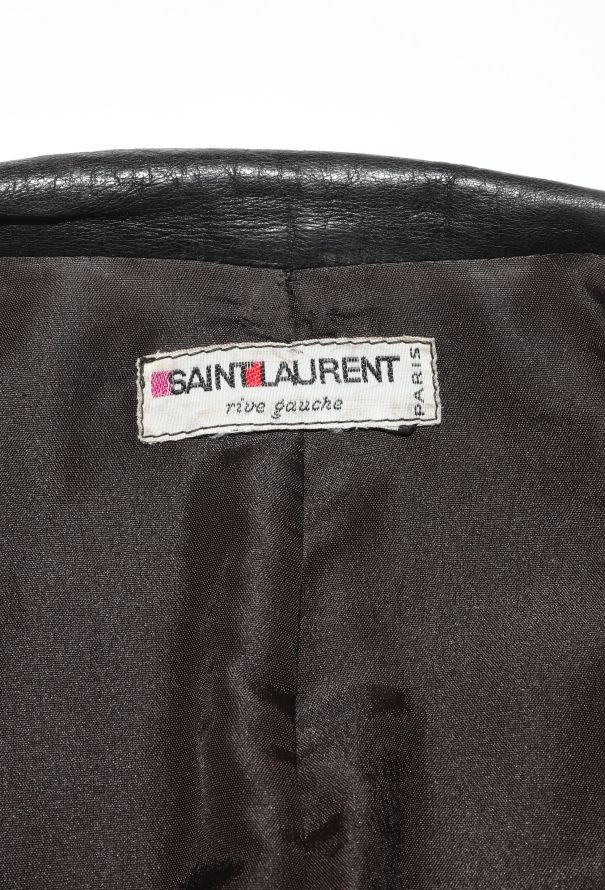 Saint Laurent ULTRA RARE F/W 1983 Flared Leather Coat - 8