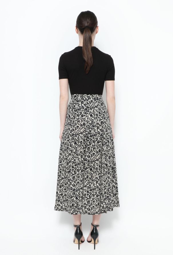 Sonia Rykiel '90s Floral Crêpe Skirt - 6