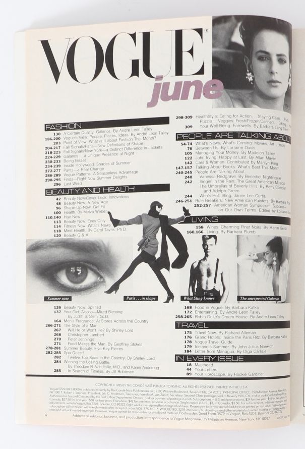 VOGUE US '80s Richard Avedon Cover Set - 4