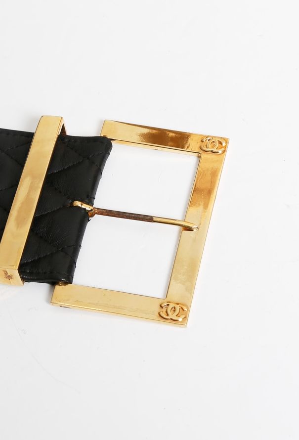 Chanel Quilted 'CC' Leather Belt - 6