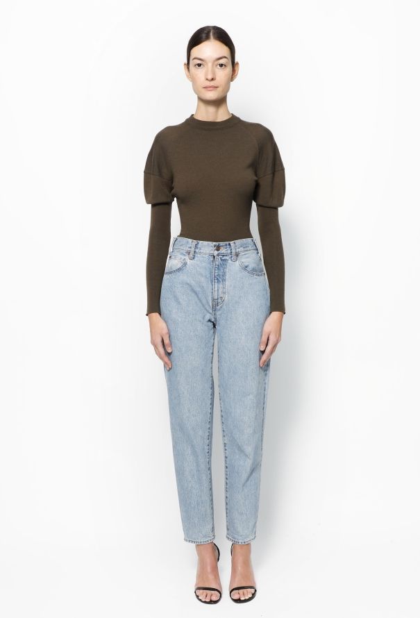 Alaïa F/W 1989 Puff-Sleeve Bodysuit - 3