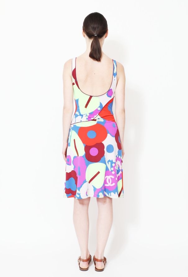 Chanel S/S 2000 Floral Print 'CC'  Dress - 4
