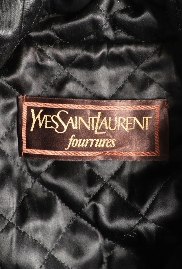 Saint Laurent 1993 Quilted Fur Trim Toogle Coat - 8