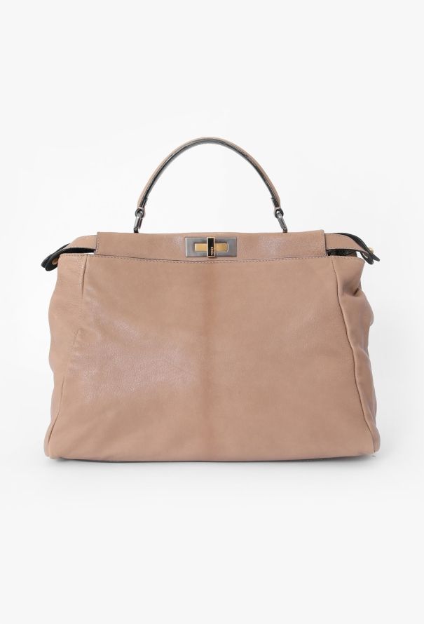Fendi Beige Large Peekaboo Bag - 3