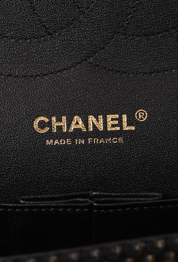 Chanel Perforated Jersey Jumbo Double Flap Bag - 13