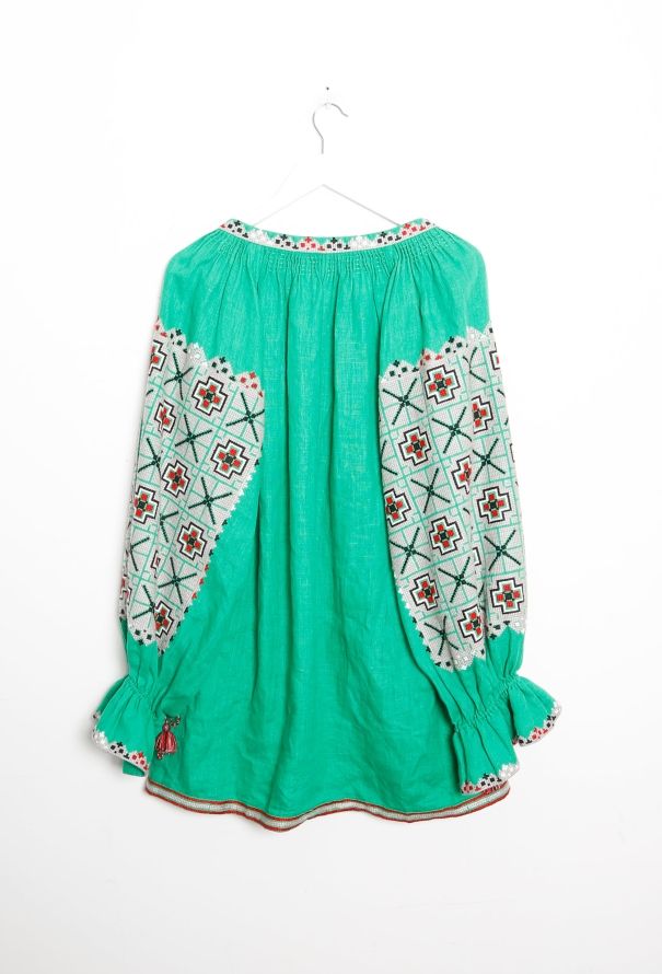 Vita Kin Embroidered Linen Tassel Tunic - 7