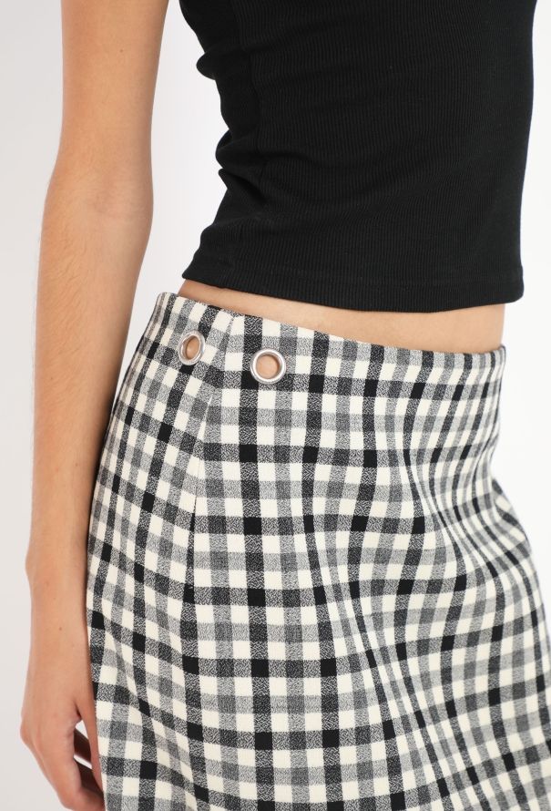 Balenciaga S/S 2018 Checkered Skirt - 4