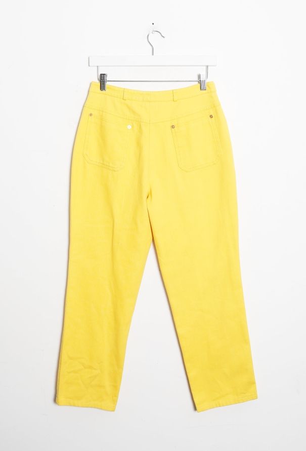 Céline Vintage High-Waisted Denim Trousers - 8