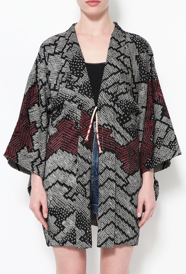 World Treasures Authentic Tricolor Crêpe Kimono - 2