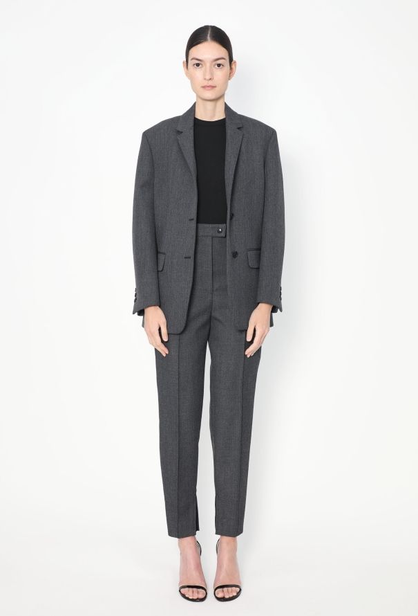 Prada F/W 2023 Tailored Knit Collar Suit - 9