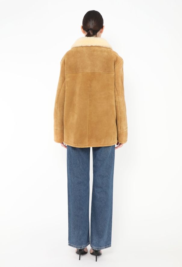 Céline 2020 Oversized Shearling-Lined Jacket - 5