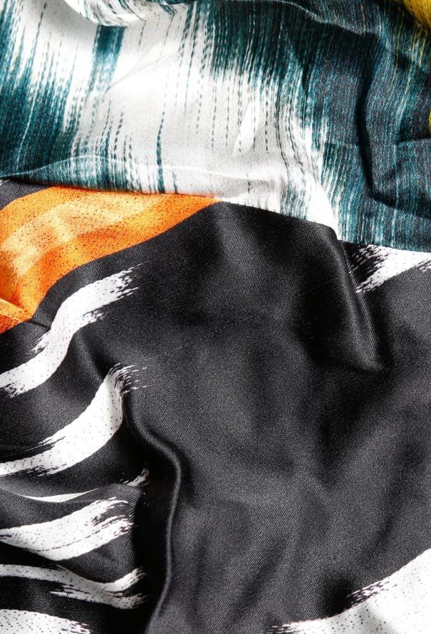 Balenciaga F/W 2007 Ikat Silk Dress - 7