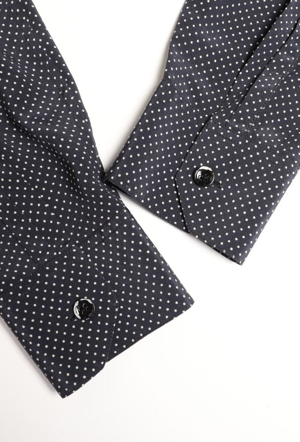 Saint Laurent 2015 Silk Polka Dot Blouse - 6