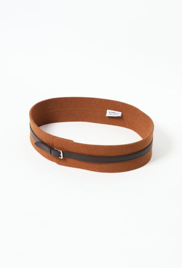 Hermès 2012 Felt & Leather Belt - 2