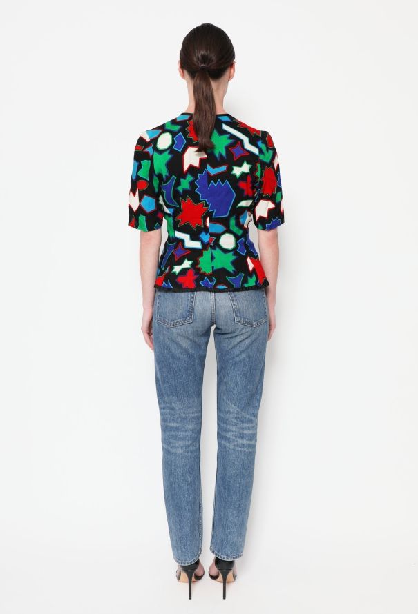 Saint Laurent COLLECTOR S/S 1983 Abstract 'Matisse' Top - 5