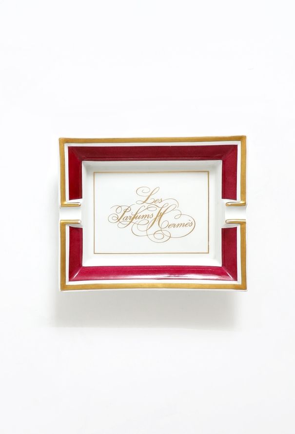 Hermès Vintage 'Les Parfums' Limoges Ashtray - 1